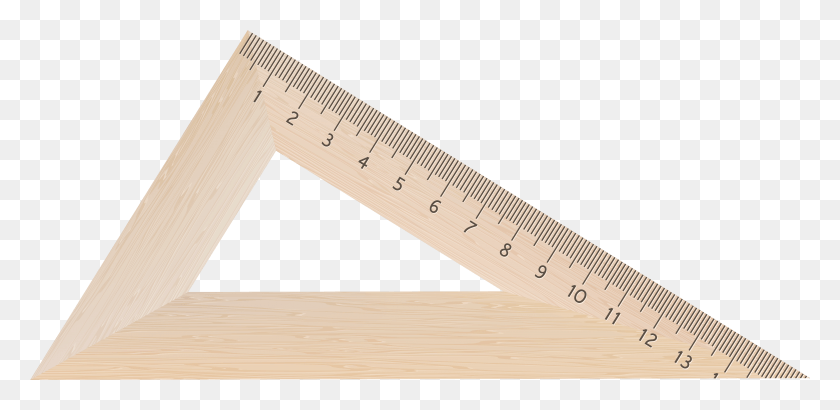 4232x1904 Wooden Square Clipart Image Triangle Ruler Wood, Plot, Diagram, Measurements HD PNG Download