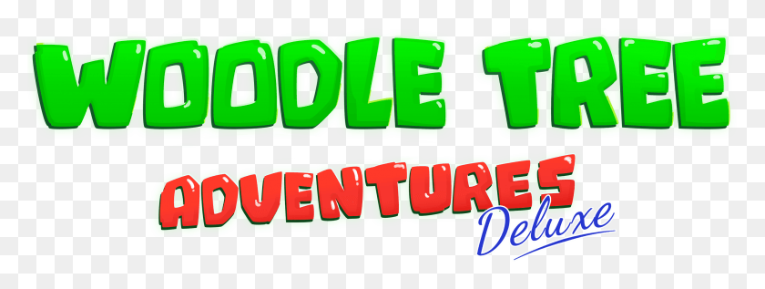 2866x946 Woodle Tree Adventures Deluxe Доступен Для Nintendo Woodle Tree Adventures Logo, Word, Text, Number Hd Png Download
