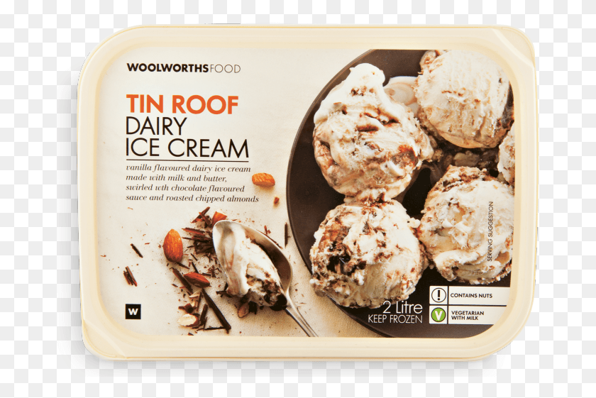 681x501 Woolworths Tin Roof Ice Cream Tin Roof Ice Cream Price, Dessert, Food, Cream HD PNG Download