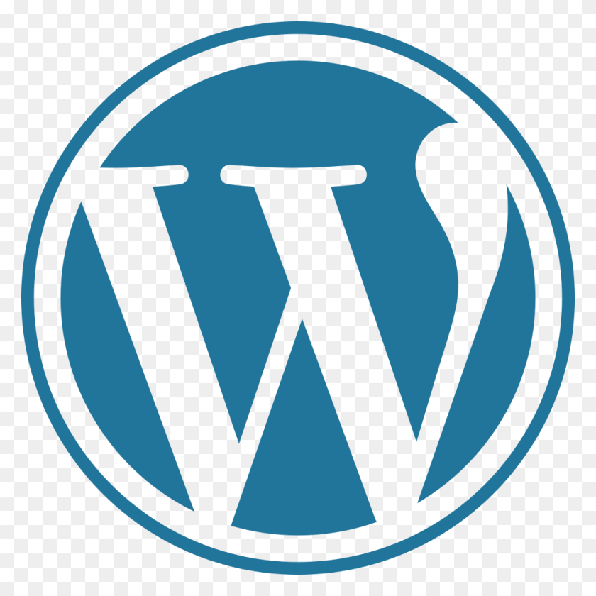 1024x1024 Descargar Png Wordpress, Logotipo Azul, Wordpress Com, Símbolo, Marca Registrada, Texto Hd Png