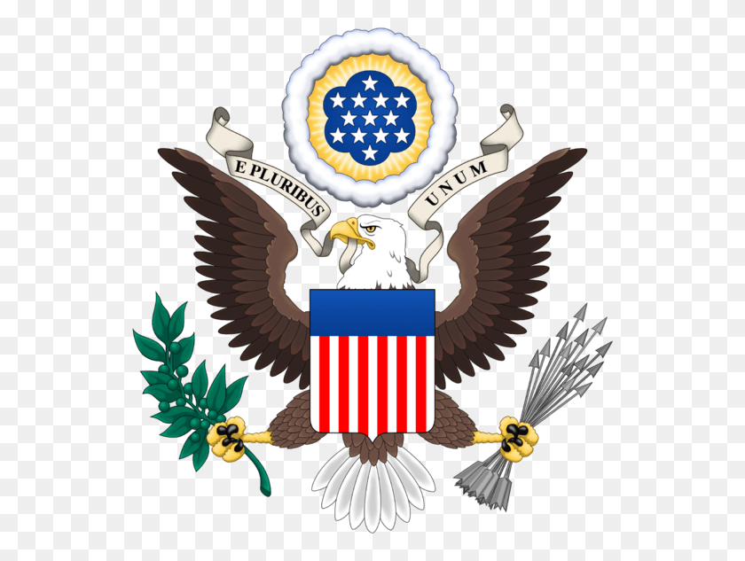 544x573 Wordpress Logo Clipart Eagle E Pluribus Unum America, Símbolo, Emblema, Pájaro Hd Png