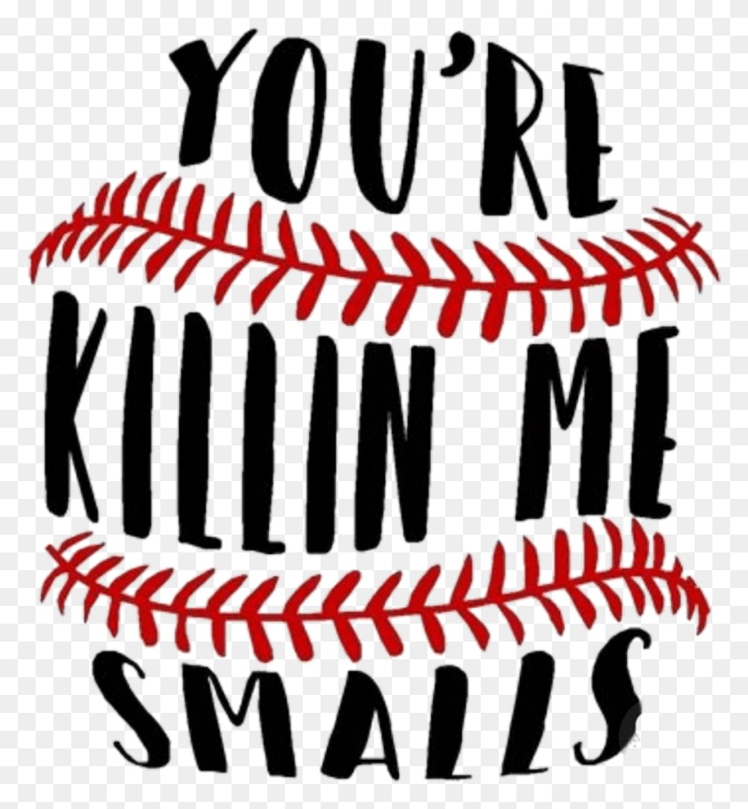 935x1017 Words Sayings Quotes Baseball You Re Killin Me Smalls Baseball, Weapon, Weaponry, Ammunition HD PNG Download