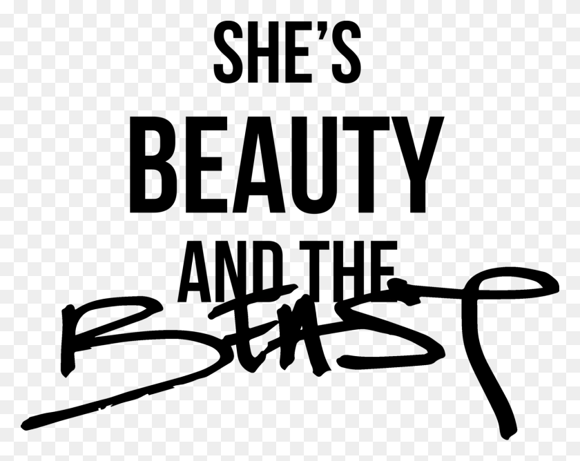 1500x1171 Words Transparent Beast Shes Beauty And The Beast, Nature, Outdoors, Night HD PNG Download