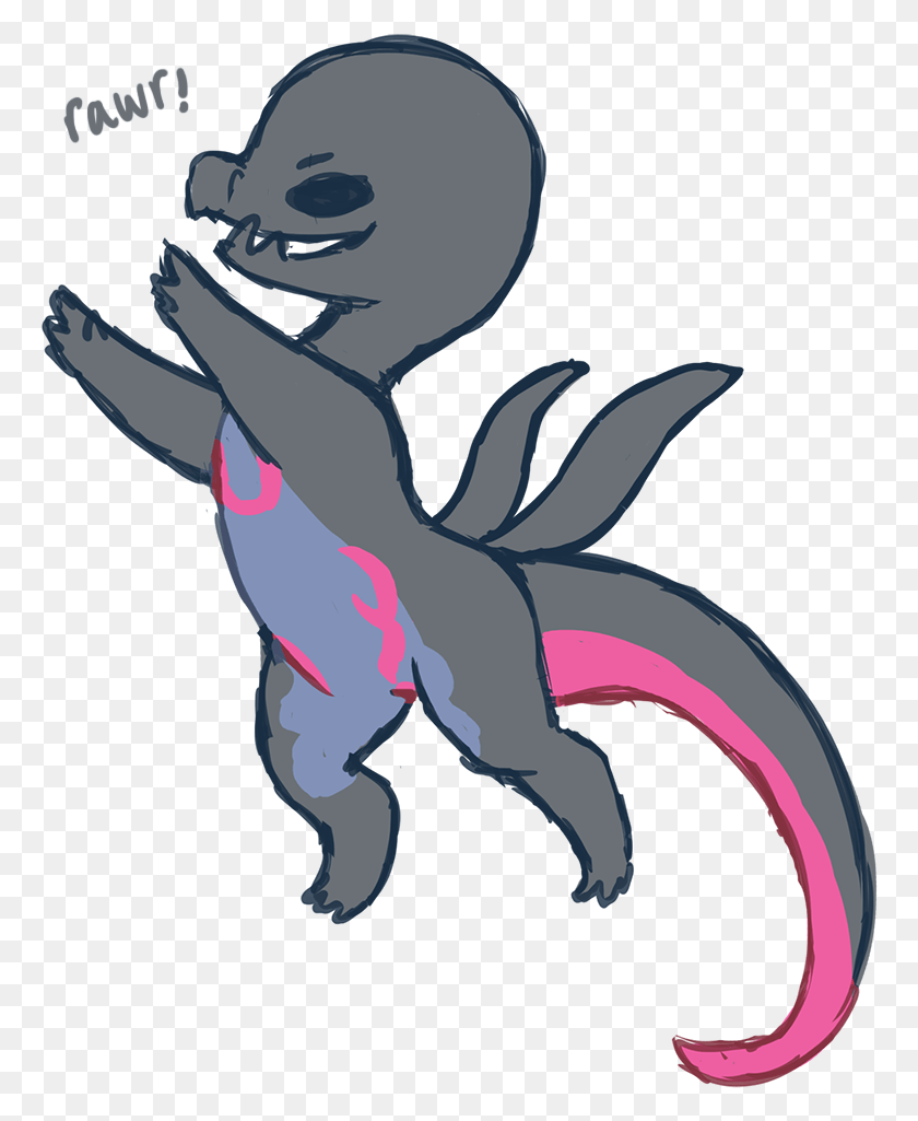 Work In Progress Of Finished Work Or The Start Of A Chibi Salazzle, Mammal, Animal, Wildlife HD PNG Download