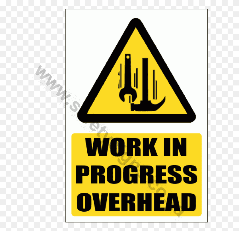 621x751 Work In Progress Overhead Sign, Symbol, Road Sign HD PNG Download