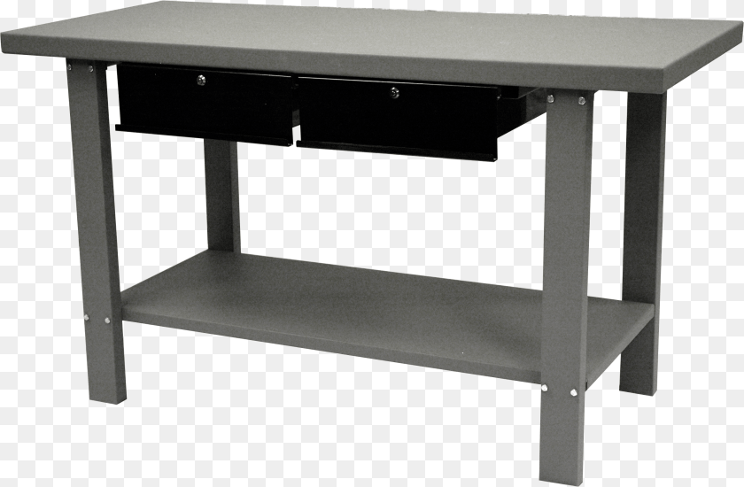 2721x1783 Workbench Transparent Workbench With 2 Drawers, Desk, Furniture, Table PNG