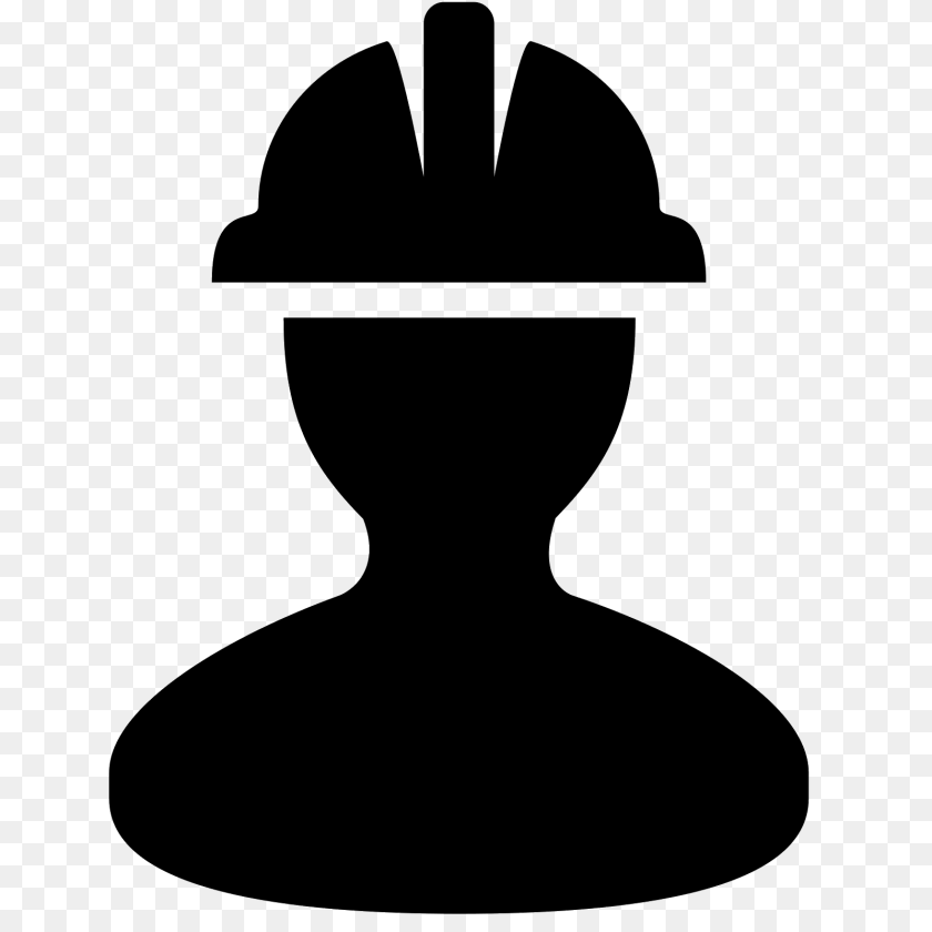 1600x1600 Worker Icon, Gray Transparent PNG