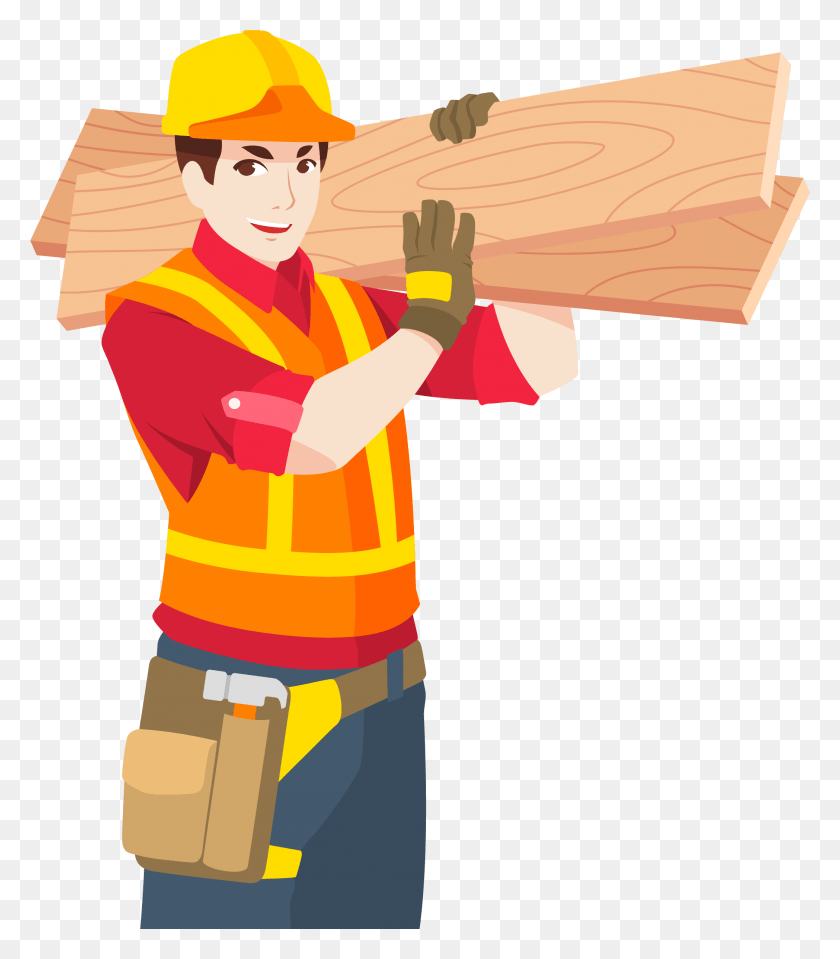 2096x2417 Worker Vector Labor Day Labour, Person, Human, Carpenter HD PNG Download