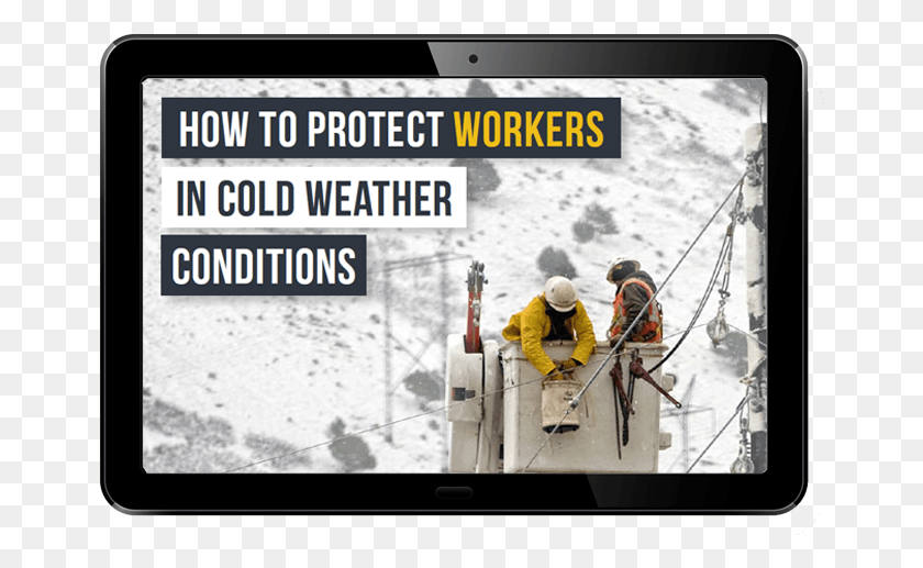 660x457 Working In Cold Weather Tablet Computer, Person, Human, Hardhat HD PNG Download