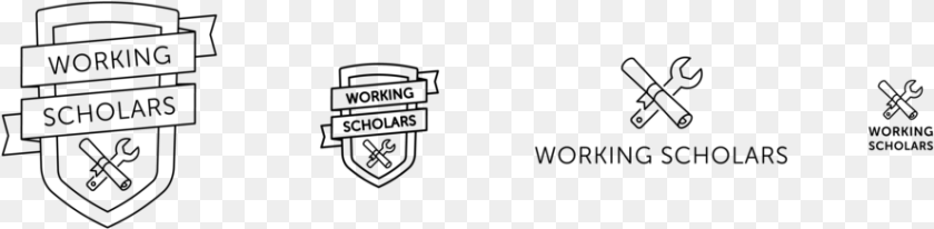 Workings Scholars Logos Katya Austin Calligraphy, Gray PNG