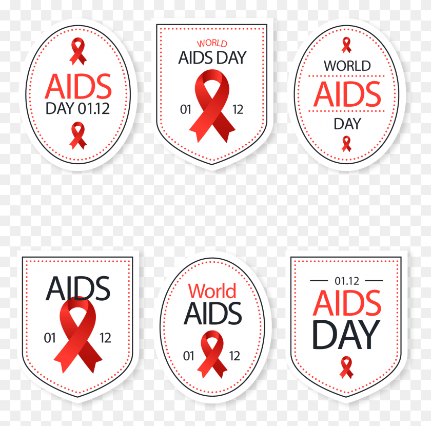 1644x1623 World Aids Day World Aids Day, Label, Text, Sticker HD PNG Download