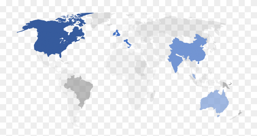 1459x719 World English Official Language Map, Diagram, Atlas, Plot HD PNG Download