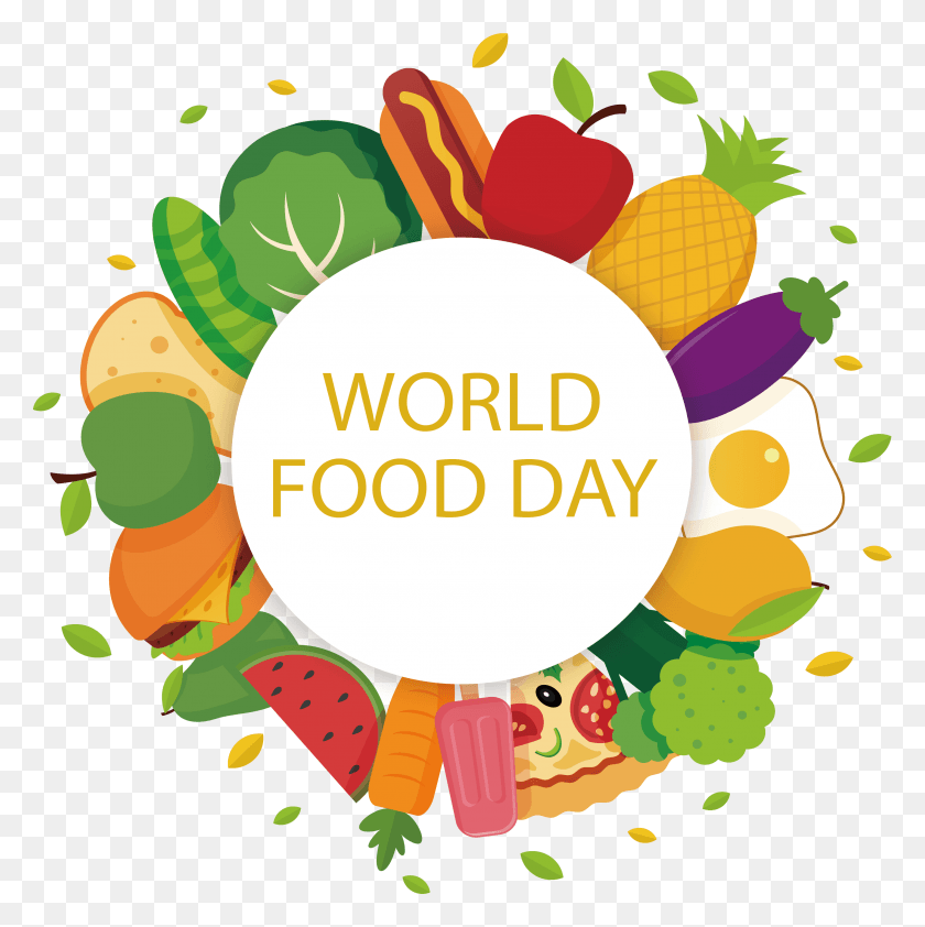 2844x2853 Día Mundial De La Alimentación, Nutrición, Da Internacional De La Comida, Globo, Bola, Gráficos Hd Png