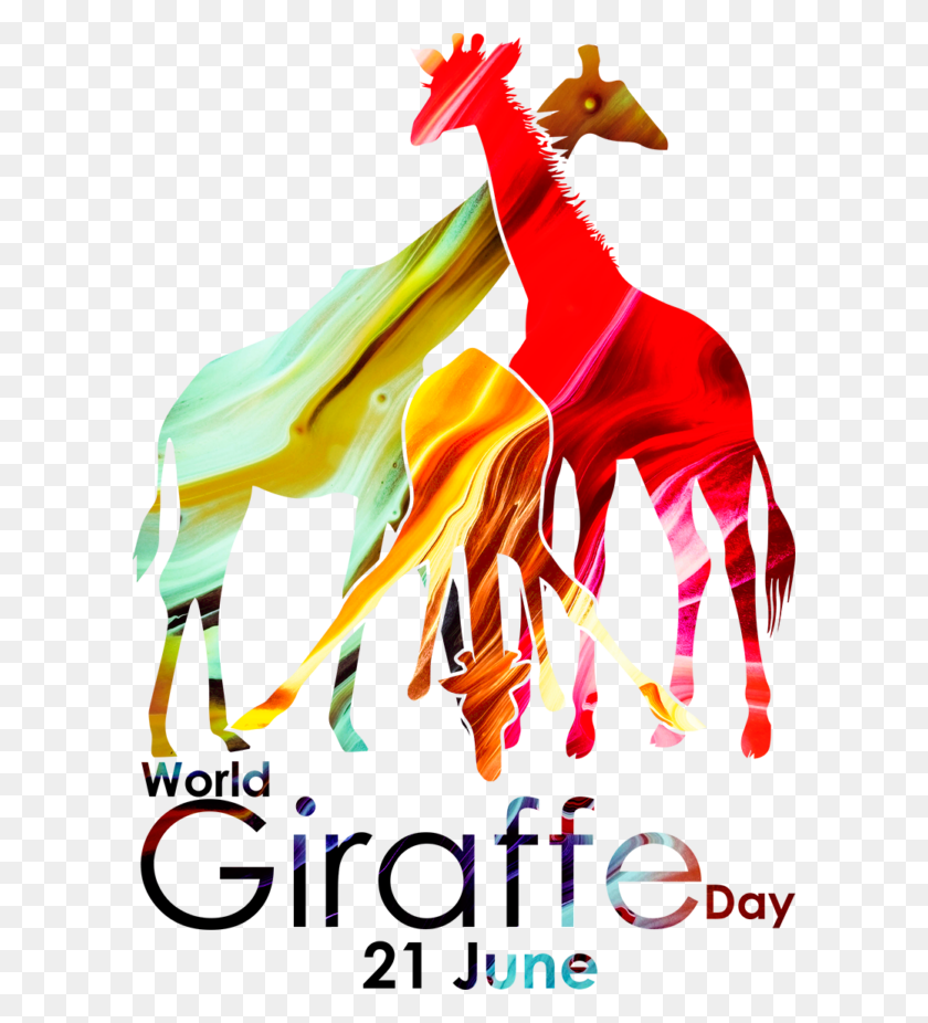 600x866 World Giraffe Day National World Giraffe Day, Modern Art, Graphics HD PNG Download