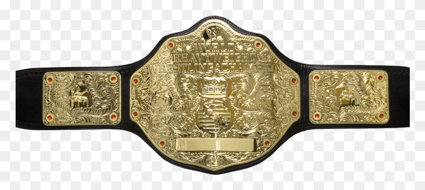 1000x407 World Heavyweight Championship 2014, Buckle, Gold HD PNG Download