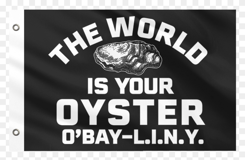 1358x852 World Is Your Oyster Yacht Flag Graphic Design, Logo, Symbol, Trademark HD PNG Download