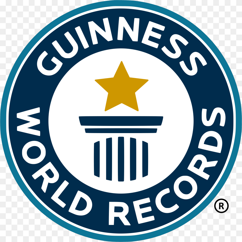 5000x5000 World Logo Guinness World Records Guinness World Record Sign, Symbol Sticker PNG