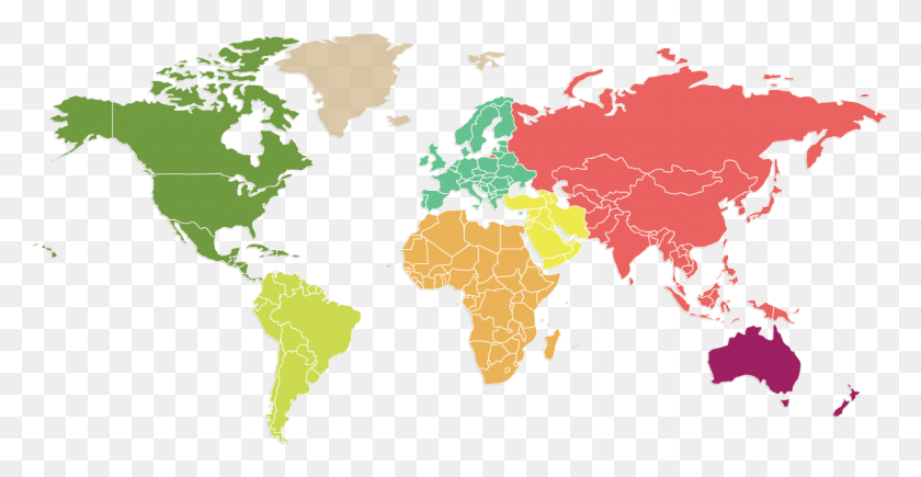 1154x555 World Map, Map, Diagram, Atlas HD PNG Download