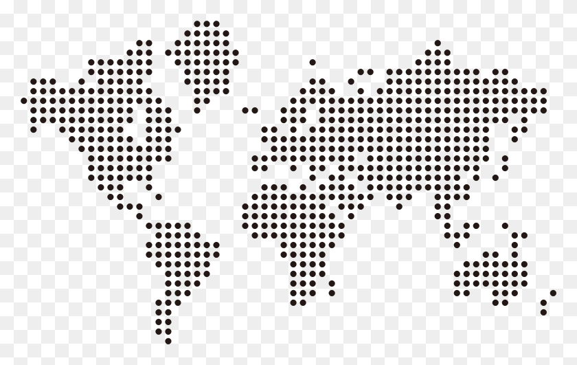 5582x3376 World Map Dotted World Map Dots, Text, Tie, Accessories HD PNG Download