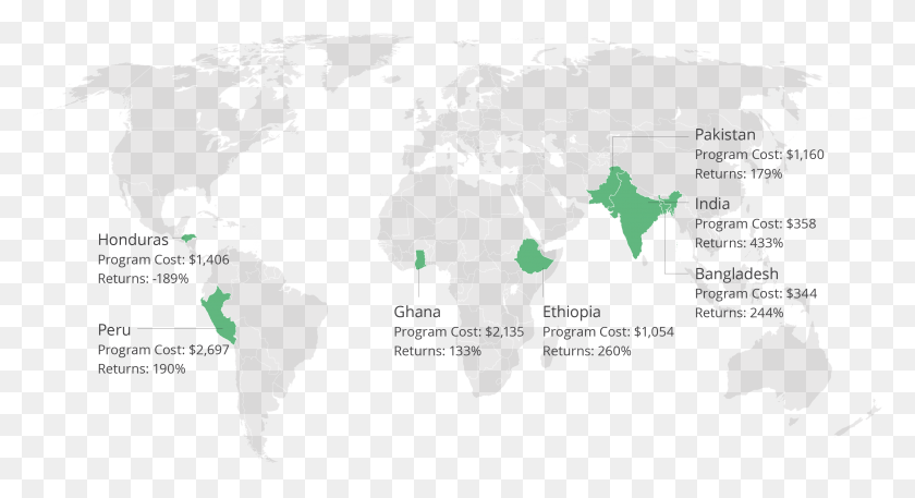 2958x1506 Мировая Карта Стоимости Программы И Процентной Отдачи На Карте Семи Южной Азии, График, Диаграмма, Атлас Hd Png Скачать