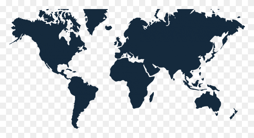 923x470 World Map Single Color, Map, Diagram, Plot HD PNG Download