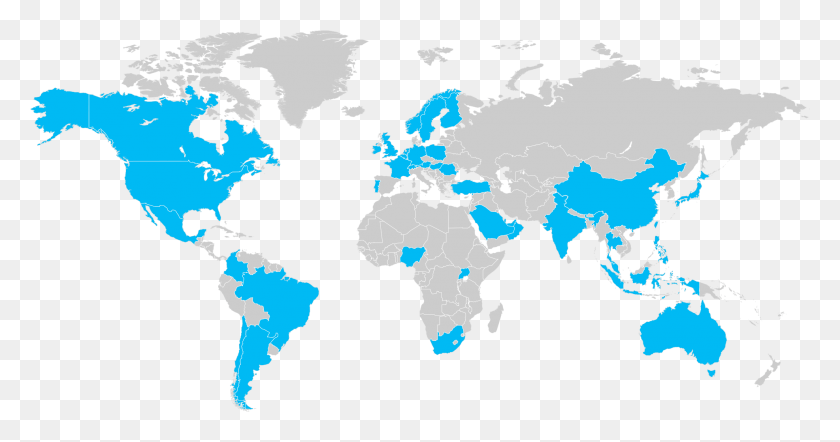 1974x968 Карта Мира На Прозрачном Прозрачном Фоне Wipro Global Presence, Участок, Карта, Диаграмма Hd Png Скачать