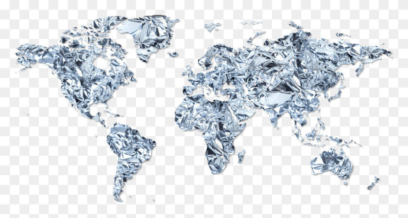 1282x638 World Map World Map, Aluminium, Foil HD PNG Download