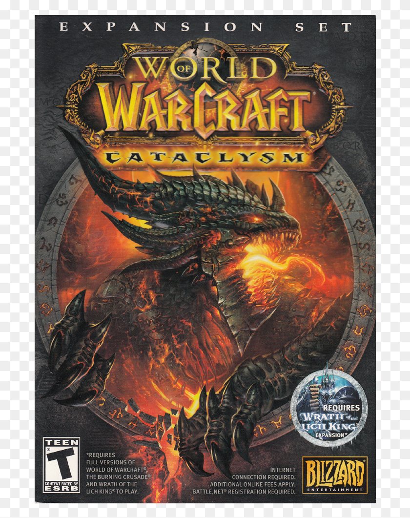 700x1001 World Of Warcraft Cataclysm Expansion, World Of Warcraft, Poster, Advertisement HD PNG Download