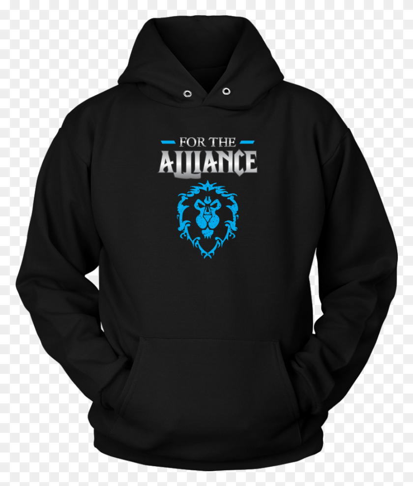 861x1025 World Of Warcraft For The Alliance World Of Warcraft Alliance, Clothing, Apparel, Hoodie HD PNG Download