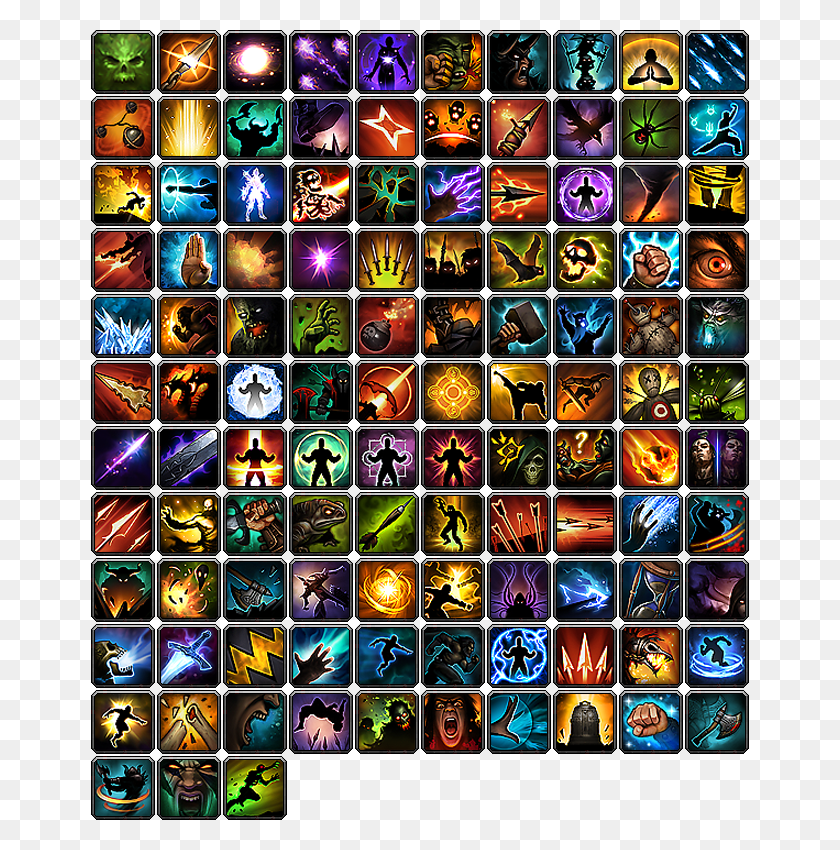 658x790 Descargar Png World Of Warcraft Skill Icon Warcraft 3 Skill Icon, Collage, Poster, Publicidad Hd Png