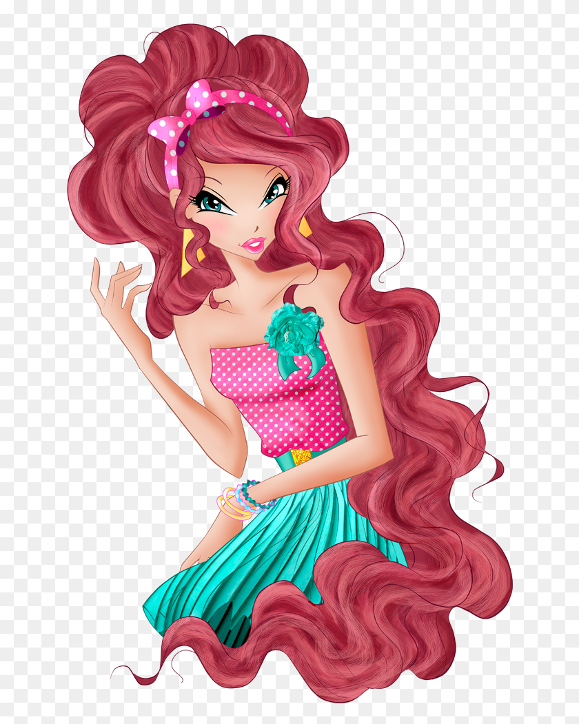 648x991 World Of Winx Chef Chic Layla Dotted Outfit Picture World Of Winx Fashion, Clothing, Apparel, Person HD PNG Download