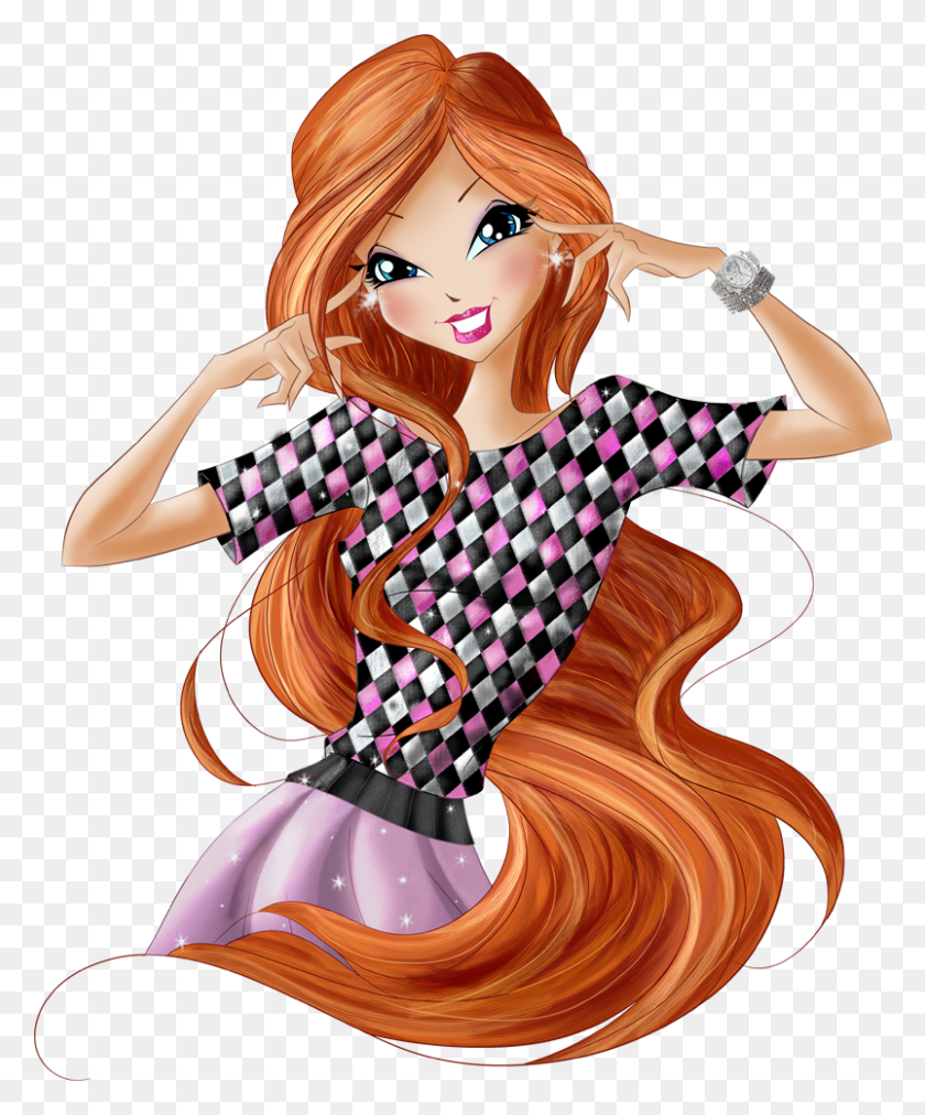 803x981 World Of Winx Fashion Picture Bloom Bloom World Of Winx, Doll, Toy, Person HD PNG Download