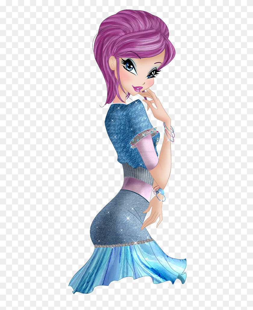 399x971 World Of Winx Fashion Picture Tecna World Of Winx Tecna, Clothing, Apparel, Doll HD PNG Download