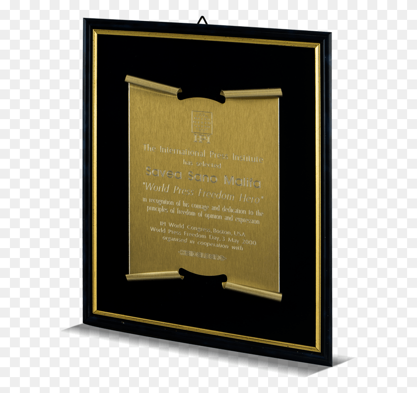 596x732 World Press Freedom Here Award Picture Frame, Plaque, Text, Scroll HD PNG Download
