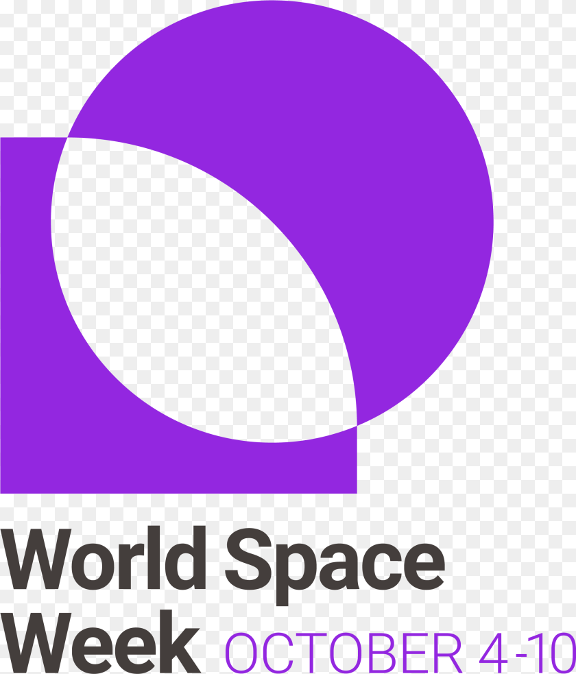2430x2845 World Space Week Stacked World Space Week 2019 Theme, Logo, Sphere, Astronomy, Moon Sticker PNG