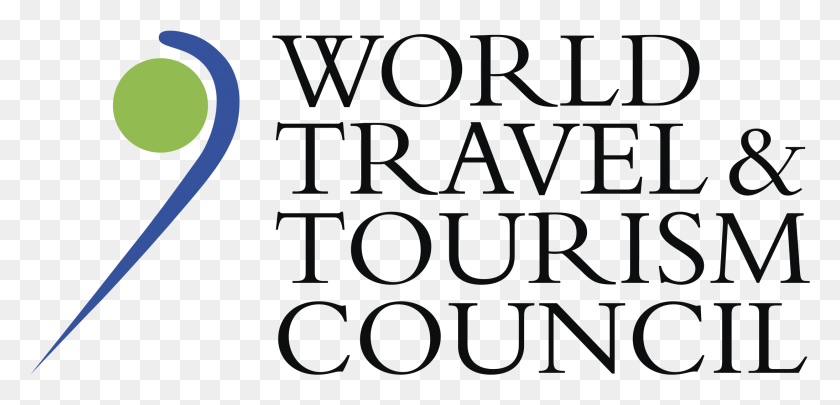 2190x971 Логотип Всемирного Совета По Туризму Amp Прозрачный Всемирный Совет По Путешествиям И Туризму, Текст, Алфавит, Теннисный Мяч Png Скачать