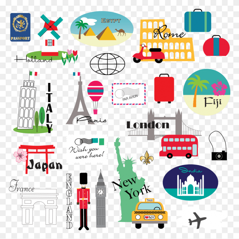 986x988 World Travel Travel Clipart Travel Cliparts, Text, Beverage, Drink HD PNG Download