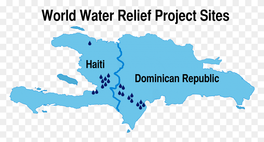 2266x1147 Descargar Png / Mapa De Agua Limpia De Haití Png