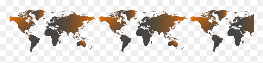 1001x183 Worldwide World Map, Map, Diagram, Plot HD PNG Download