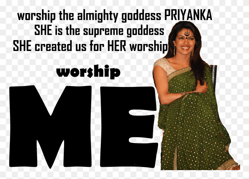 1282x896 Worship Goddess Priyanka Almighty Priyanka Chopra Feet Worship, Clothing, Apparel, Sari HD PNG Download
