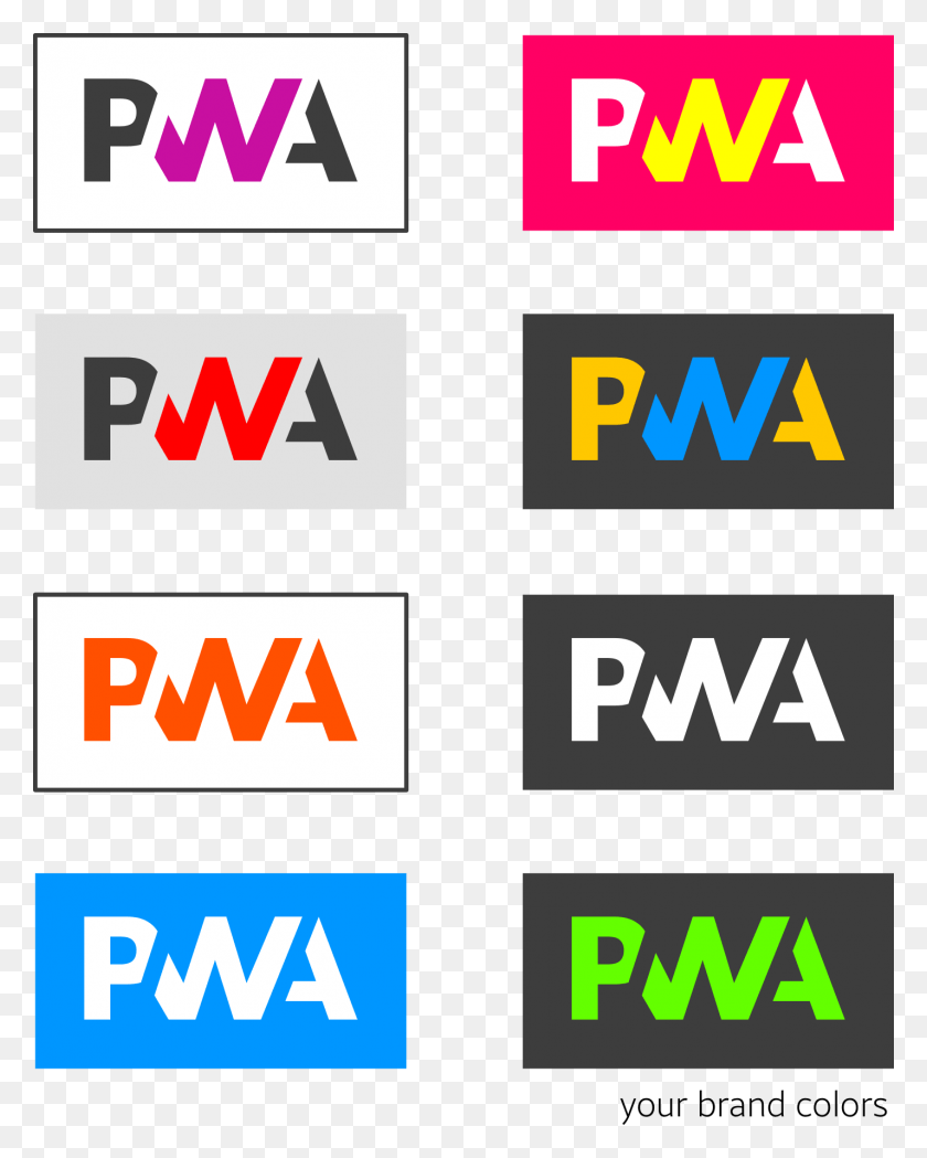 1427x1810 Would Love To See How The Logo As The Pwa Themselves Pwa Logo, Word, Text, Alphabet HD PNG Download