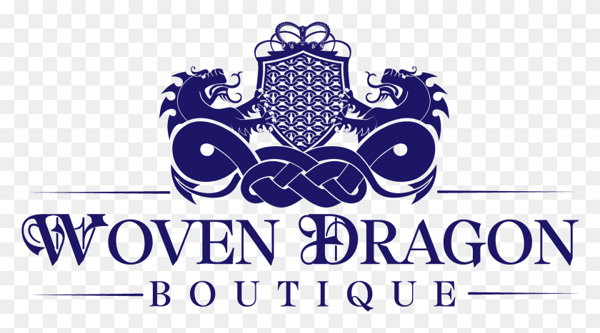 2112x1104 Woven Dragon Boutique Crest, Text, Symbol, Poster HD PNG Download
