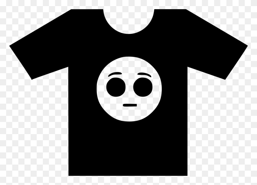 980x688 Wow Face Smiley Print Comments Illustration, Clothing, Apparel, T-Shirt Descargar Hd Png