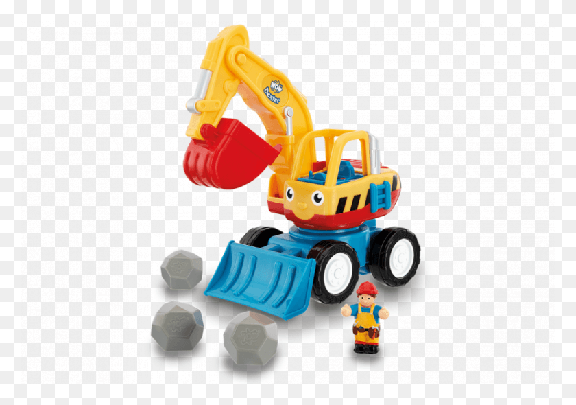 830x564 Wow Toys Dexter The Digger Wow Digger Toy, Robot, Person, Human HD PNG Download