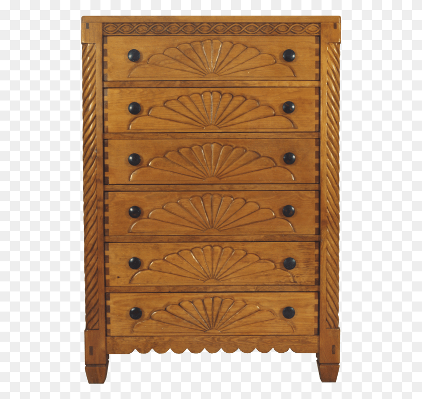 519x734 Wpa Revival Dresser New Mexico Furniture Co Chest Of Drawers, Cabinet, Drawer HD PNG Download