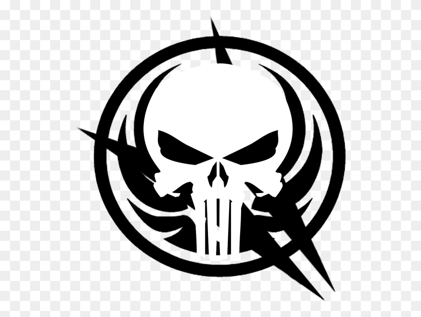 542x572 Wraith Icon Punisher Skull, Symbol, Emblem, Sunglasses HD PNG Download