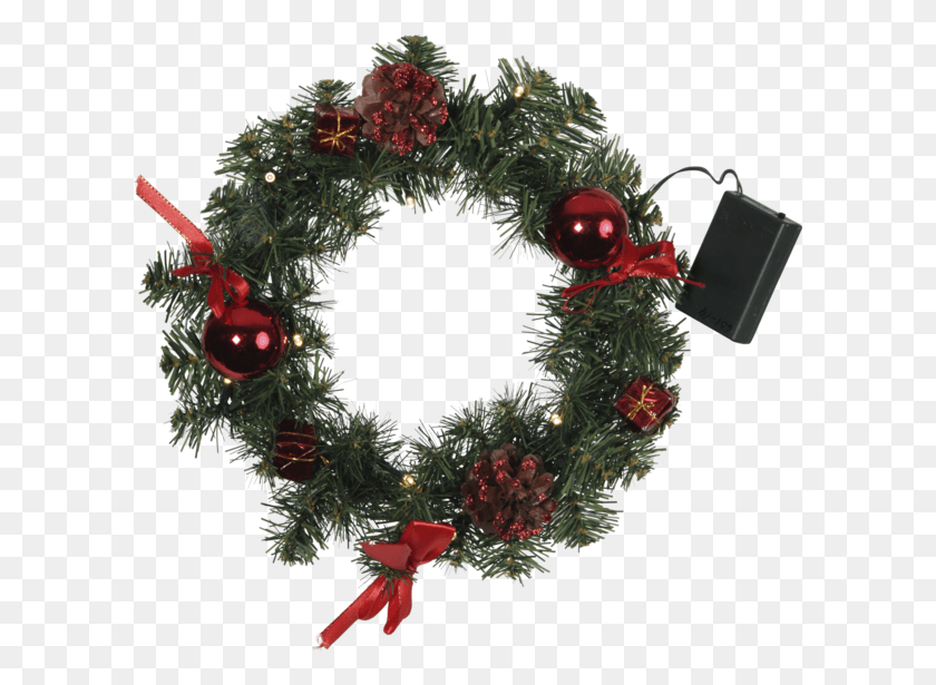 601x555 Wreath, Christmas Tree, Tree, Ornament HD PNG Download