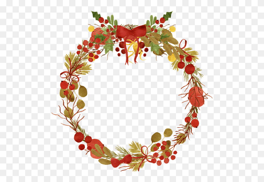 519x519 Wreath Berry Fall Holiday Decoration Rosa Canina, Floral Design, Pattern, Graphics HD PNG Download