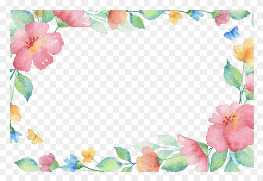 801x533 Wreath Bouquet Foliage Elements K307 Watercolor Painting, Plant, Leaf, Flower HD PNG Download