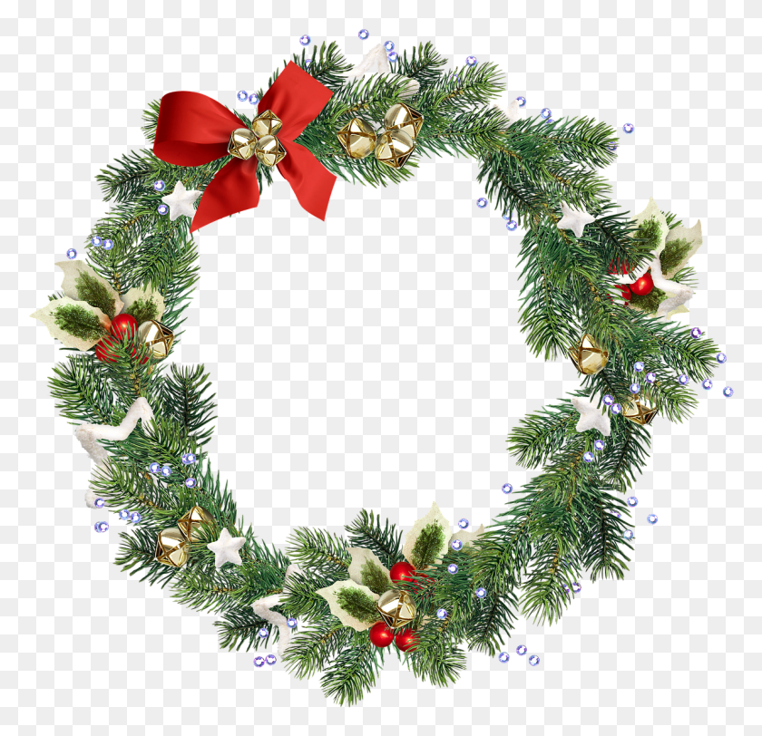 1199x1156 Wreath Christmas Wreath Christmas Decoration Free Picture Ghirlanda Di Natale, Christmas Tree, Tree, Ornament HD PNG Download
